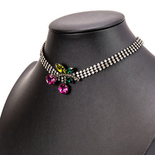 画像をギャラリービューアに読み込む, チェリーモチーフをあしらったチョーカータイプのネックレス