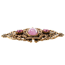 Load image into Gallery viewer, ボヘミアングラスをあしらったブローチ