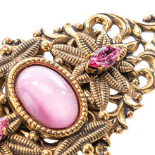 Load image into Gallery viewer, ボヘミアングラスをあしらったブローチ