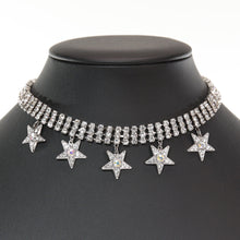 画像をギャラリービューアに読み込む, 星モチーフをあしらったチョーカータイプのネックレス