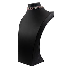 画像をギャラリービューアに読み込む, ネックレス チョーカー ラインストーン ピンク グリーン 32cm 099482