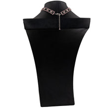 画像をギャラリービューアに読み込む, ネックレス チョーカー ラインストーン ピンク グリーン 32cm 099482