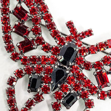 画像をギャラリービューアに読み込む, ブローチ ラインストーン レッド バタフライ 101219