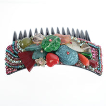 画像をギャラリービューアに読み込む, 上質なボヘミアングラスをあしらい、高級感あふれるヘアコーム