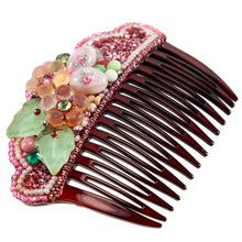 画像をギャラリービューアに読み込む, 上質なボヘミアングラスをあしらい、高級感あふれるヘアコーム