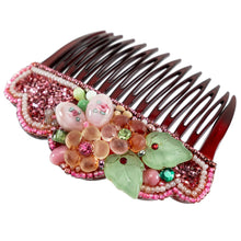 画像をギャラリービューアに読み込む, 上質なボヘミアングラスをあしらい、高級感あふれるヘアコーム