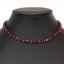 画像をギャラリービューアに読み込む, ラインストーンをあしらったチョーカータイプのネックレス
