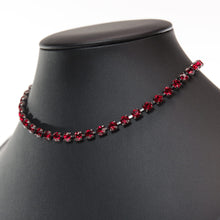 画像をギャラリービューアに読み込む, ラインストーンをあしらったチョーカータイプのネックレス