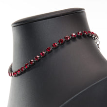 画像をギャラリービューアに読み込む, ラインストーンをあしらったチョーカータイプのネックレス