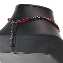 画像をギャラリービューアに読み込む, ラインストーンをあしらったチョーカータイプのネックレス