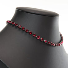 画像をギャラリービューアに読み込む, ラインストーンをあしらったチョーカータイプのネックレス