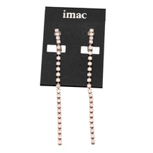 Load image into Gallery viewer, スワロフスキークリスタルのロングイヤリング