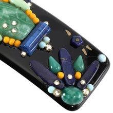 画像をギャラリービューアに読み込む, 上質なボヘミアングラスをあしらい、高級感あふれるバレッタ