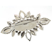 画像をギャラリービューアに読み込む, ブローチ ボヘミアングラス ラインストーン パール ピンクホワイト 128311