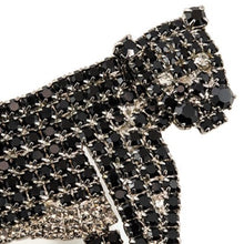 画像をギャラリービューアに読み込む, ブローチ ラインストーン ブラック パンサー レパード 129266