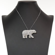 画像をギャラリービューアに読み込む, 白くまを表現したペンダントブローチ
