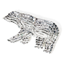 画像をギャラリービューアに読み込む, 白くまを表現したペンダントブローチ