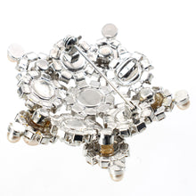 画像をギャラリービューアに読み込む, ブローチ ラインストーン パール クリアカラー ホワイト 2WAY ペンダント 133281