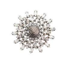 画像をギャラリービューアに読み込む, 花モチーフのラインストーンブローチ