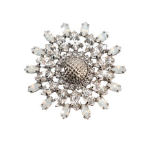 画像をギャラリービューアに読み込む, 花モチーフのラインストーンブローチ