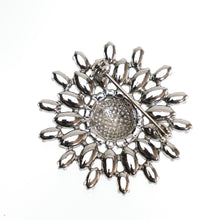 画像をギャラリービューアに読み込む, 花モチーフのラインストーンブローチ