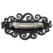 画像をギャラリービューアに読み込む, 上質なボヘミアングラスをあしらい、高級感あふれるバレッタ