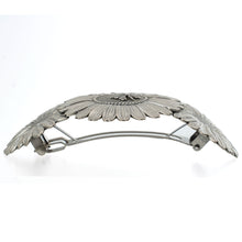 画像をギャラリービューアに読み込む, バレッタ フラワー シルバー 留金9cm 140953