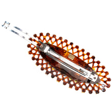 画像をギャラリービューアに読み込む, 上質なボヘミアングラスをあしらい、高級感あふれるバレッタ