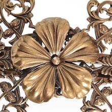 Load image into Gallery viewer, アンティーク調のレースメタルの曲線が美しいヘアバレッタ