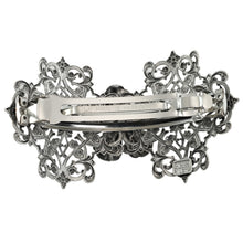 Load image into Gallery viewer, バレッタ レースメタル シルバー ブロンズ フラワー 142919 142920