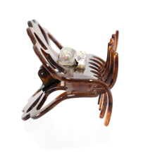 画像をギャラリービューアに読み込む, 花モチーフの白蝶貝(マザーオブパール)の上品な光沢が美しいクリップ「ガーデン」