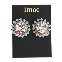 Load image into Gallery viewer, 大粒のラインストーンが美しく輝くイヤリング
