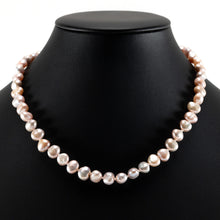 画像をギャラリービューアに読み込む, 上品な光沢が美しい淡水パールのネックレス