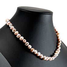 画像をギャラリービューアに読み込む, 上品な光沢が美しい淡水パールのネックレス