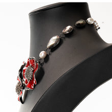 画像をギャラリービューアに読み込む, フラワーモチーフが美しいネックレス