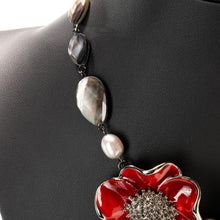 画像をギャラリービューアに読み込む, フラワーモチーフが美しいネックレス