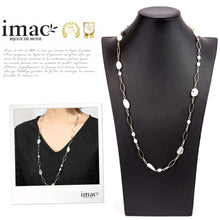 画像をギャラリービューアに読み込む, 優しいホワイトカラーが美しいムーンストーンと淡水パールのネックレス