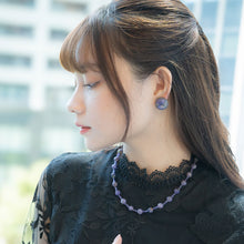 画像をギャラリービューアに読み込む, ネックレス 天然石 チャロアイト アメシスト パープル ショート 42cm 146720