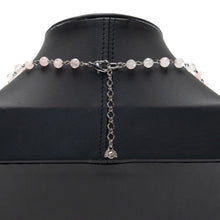 画像をギャラリービューアに読み込む, 上品なピンクが美しいローズクォーツのロングネックレス