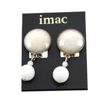 Load image into Gallery viewer, ファセットカットのジェイドが美しい天然石イヤリング