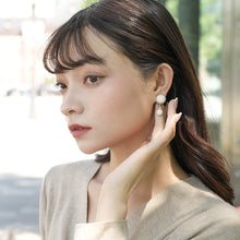 Load image into Gallery viewer, ファセットカットのジェイドが美しい天然石イヤリング