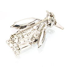 画像をギャラリービューアに読み込む, スワロフスキークリスタルをあしらったペンギンモチーフのブローチ