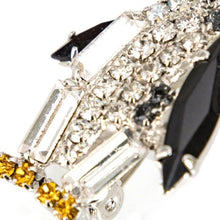 画像をギャラリービューアに読み込む, スワロフスキークリスタルをあしらったペンギンモチーフのブローチ