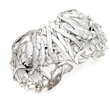 画像をギャラリービューアに読み込む, アンティーク調のレースメタルの曲線が美しいヘアバレッタ