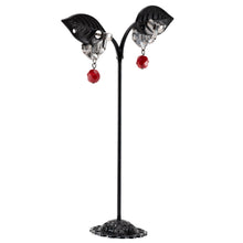 Load image into Gallery viewer, イヤリング 七宝 ボヘミアングラス レッド フラワー 147897