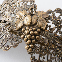 画像をギャラリービューアに読み込む, バレッタ レースメタル グレープ ブロンズ/ブラック/シルバー