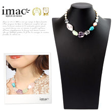 画像をギャラリービューアに読み込む, ターコイズ、ローズクォーツ、ジェイド、アメシスト、アラゴナイト、クォーツ、淡水パールの7種類のストーンが魅惑的なネックレス