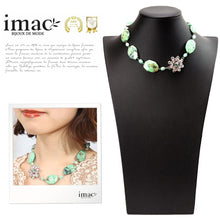 画像をギャラリービューアに読み込む, スワロフスキークリスタルと天然石を組み合わせたネックレス