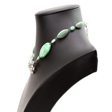 画像をギャラリービューアに読み込む, スワロフスキークリスタルと天然石を組み合わせたネックレス