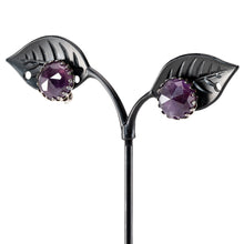 画像をギャラリービューアに読み込む, イヤリング 天然石 アメシスト パープル ラウンド 148436